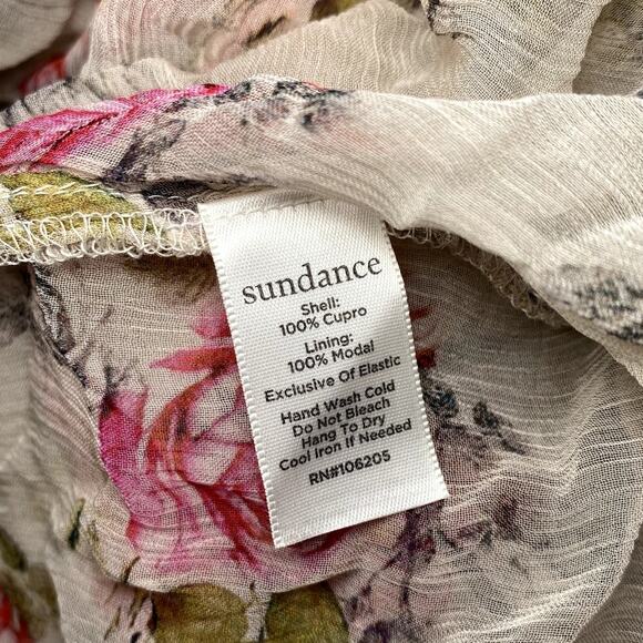sundance - NWT - womens flowy foral button up long sleeve top - XS - Picture 9 of 9